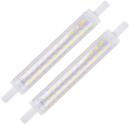 Clydewy R7s Bulb 118mm Led Dimmable 2pcs 9w 3000k J118 Warm White Replacement Linear Light Halogen Lamp Equivalent Energy Saving Floodlight Very Bright for Ceiling Floodlight Uplighters Reading Lamps