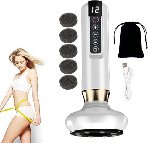 Serenya Masseur Anti-Cellulite Drainage Lymphatique à 12 Niveaux Pour L'Abdomen et Les Cuisses (Blanc)