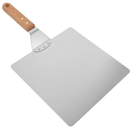BEBEMOKO Küchenzubehör Silber Backschaufel Pizza Schaufeln Aus Edelstahl Pizza-transferschaufel Rutschfester Griff Trennbar Für Zuhause Pizzerien Konditoreien