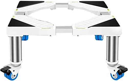 AYCDL Washing Machine Stand BaseMultifunctional Trolley/Wheels Moveable Domestic Appliances Base Washer Pedestals & Frames Adjustable L/W 45-65cm Fridge Base Rack Pre,4wheels-20cm