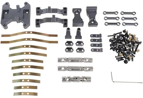 RC Car Parts For WPL B16 B36 1/16 Metal Balance For Chassis Board Seesaw For Spring Plate Drive Shaft RC Car Parts Accessories Upgrades And Replacements(Gray)