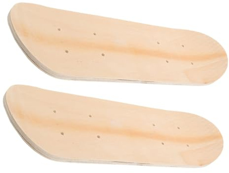 Gogogmee Unfertiges Holz Skateboard Deck 23,6 Zoll 2 Stück Ahornholz | Beige, Doppelseitig Blanko für Kinder, Kinder Skateboard, Geburtstage und Kindergartenkunst