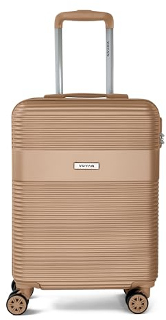 VOYAN Valise Cabine 55x40x20 Bio, Trolley Rigide en ABS Lightweight avec Roues Doubles 360°, Coque Rigide Légère et Serrure à Combinaison, Bagage à Main pour Voyage en Avion