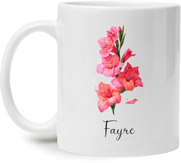 Gladiolus Drinking Cup Unique Coffee Mug Durable Travel Mug Fun Gifts Foe Valentine's Day Sister Mom 330Ml