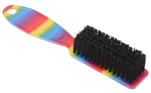 Vintage Bartbürste mit Geschmeidigen Nylonborsten für Friseursalon | Leichtes Abs, Ergonomischer Griff mit Angenehmer Haptik, für Haarpflege im Barbershop und Salon Zufälliger Stil
