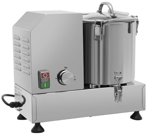 Commercial Food Processor and Blender, Stainless Steel Electric Food Cutter for Meat, Vegetables, Fruits, and Grains