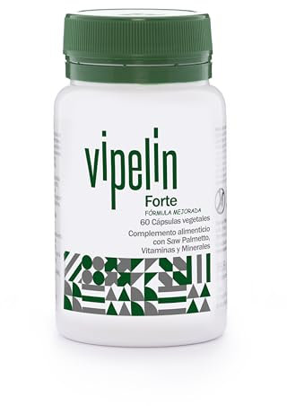 VIPELÍN FORTE – Vitaminas Anticaída del Pelo para Hombres – 60 Cápsulas para 1 mes - Fórmula con Biotina – Ingredientes 100% Naturales