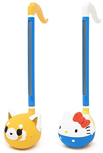Otamatone Special Edition Sanrio (2 Pc. Set - Aggretsuko Sweet + Hello Kitty) - Fun Electronic Musical Toy Instrument by Maywa Denki (Official Licensed) [Includes Song Sheet and English Instructions]