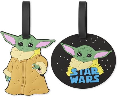 Disney Star Wars Baby Yoda VT700241L.PH Gepäckanhänger, Mehrfarbig, 2 Stück