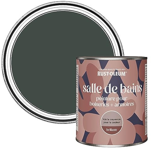 Rust-Oleum Dark Blue Moisture Resistant Bathroom Wood and Cabinet Paint in Gloss Finish - After Dinner 750ml