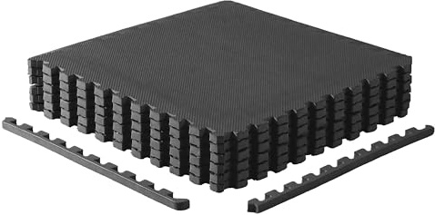 CAP Barbell 1-Pack of Exercise Puzzle Mats 24x24 x 3/4 T Pattern-BLACK