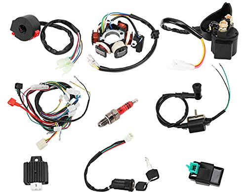Faisceau de câbles quadruple faisceau de câblage CDI ensemble de faisceau électrique de remplacement pour 50cc 70cc 90cc 110cc 125cc ATV Quad Dirt Bike Go Kart pièces