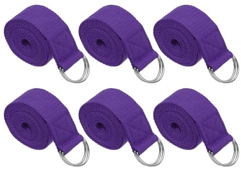 PATIKIL Yoga Strap for Stretching Cotton Yoga Belt with Adjustable Metal D-Ring Buckle Stretch Bands for Fitness Pilates