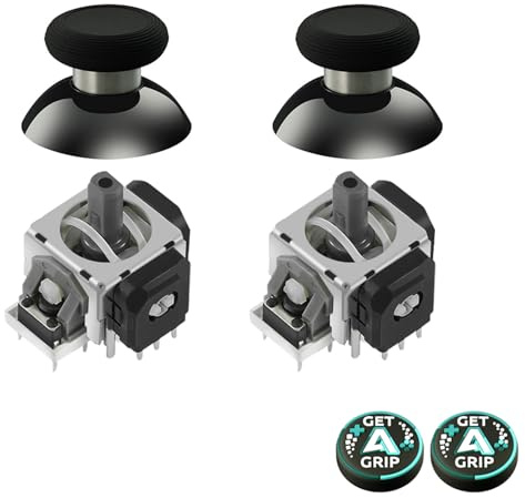 AKNES GuliKit TMR Joysticks Ersatz für Switch Pro Controller | Reduzierte Drift, Hohe Präzision, Schnelle Reaktionsgeschwindigkeit, inklusive Thumbstick Kappen