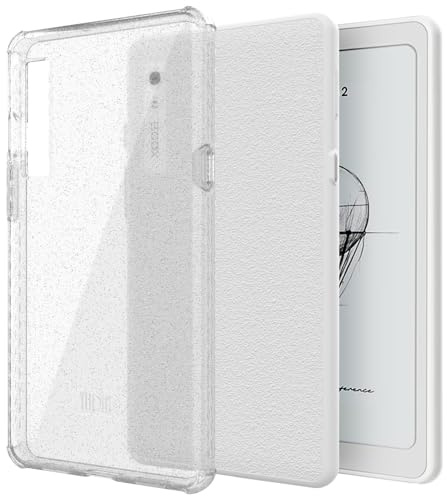 TUDIA SKN Clear - Carcasa trasera para Onyx Boox Palma 2, esquinas reforzadas, a prueba de golpes, delgada, antiamarilleamiento, parte trasera transparente, agarre ligero, parachoques de TPU