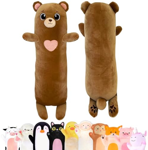 Cuddle Paws Bear Plush Body Pillow for Kids, Hugging Toy, Small, 23 Inches