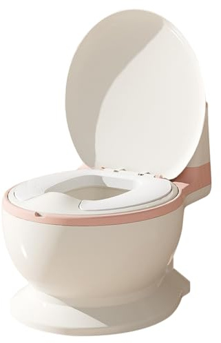 Töpfchen für Babys, mit Musik, zum Sauberkeitstraining – Toilette für Babys & Kinder – bequem, rutschfest, mit Jagdgeräuschen & Musik – Rosa, 1 Stück