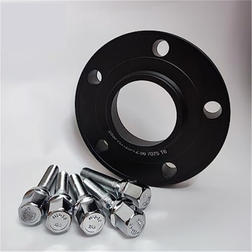 QASULER Autoraddichtung 1-teiliges Spurverbreiterungsset 5x110 Hubcentric 65.1 Auto-Aluminiumadapter, for Opel, for Corsa Zubehör Spurverbreiterungen Radnaben-Distanzstück(Black 20mm)