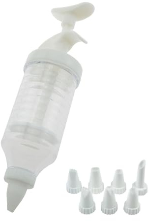 TAODAN 1 Set Cake Decorating Icing Tools Plastic Buttercream Piping Nozzle Baking Utensils Suitable for Making Biscuits Pies Brownies
