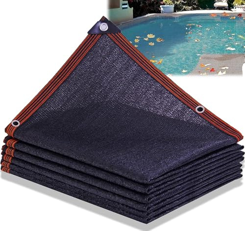 Cubierta de Red Rectangular de Hojas para Piscina,Cobertor de Red de Hojas para Piscinas enterradas y Fuera del Suelo Malla de Hojas de Piscina Invierno(3x6m(10 * 19.6ft))