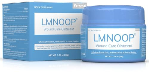 LMNOOP® Wound Ointment, Treatment with Maximum Strength for Ulcers, Surgical Wounds, Chronic Wounds, Cellulite, Burns, Infected Wounds, Cuts, Anti-Infection