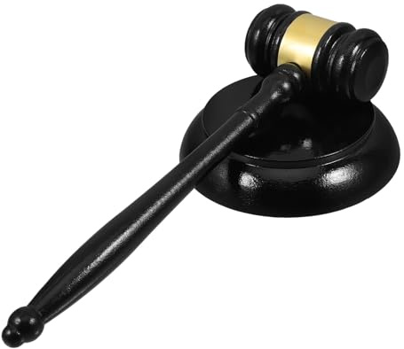 PRETYZOOM Marteau de Juge Bois Robuste Gavel Enchères Pratique et Léger Clair pour Tribunal Avocats et Ventes Aux Enchères