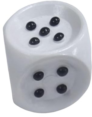 Milageto 6-seitiger Würfel Taktile Würfel Tischbrettspiel Spielzeug, 20 mm Noppenwürfel mit erhabenen Punkten für sehbehinderte oder sehende Spieler, Braille-Würfel Mehrzweck für Kinder & Schule