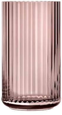 Lyngby Porcelæn Vase H25 cm Lyngby aus mundgeblasenem Glas Zeitloses Design, rot