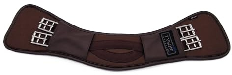 Tysons Breeches Sattelgurt Ohne Lastik Mondgurt Mond Gurt 45 50 55 60 65 70 75 80 85 90 cm Schwarz o.Braun Kurzgurt (75, Braun)