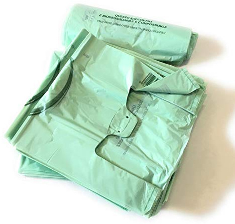 Erretiplast 1000 Buste BIODEGRADABILI Shoppers biocompostabili 2 x 500 Pezzi 27x50 bio biodegradabili e compostabili gr 6,5 Uni 13432 2 SCATOLE da 500 Sacchetti