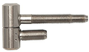 Solido Türbänder | Zargenbänder | Einbohrbänder 2-tlg. m. Zylinderkopf, 16 mm, Stahl vernickelt