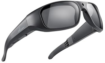 OhO 4K Ultra HD Water Resistance Video Sunglasses, Sports Action Camera with Built-in Memory and Polarized UV400 Protection Safety Lenses,Unisex Sport Design