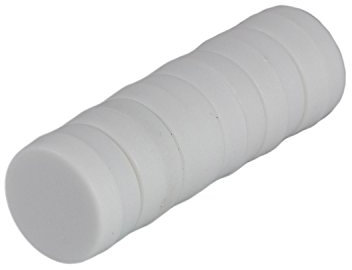 Magnetastico | 6x starke Neodym Magnete mit Schutzschicht| Farbe Weiß & Größe 12x6 mm| Kleine Magnete extra stark, Büromagnete| Mini-Magnet für Magnettafel Kühlschrank Whiteboard & Glasmagnettafel