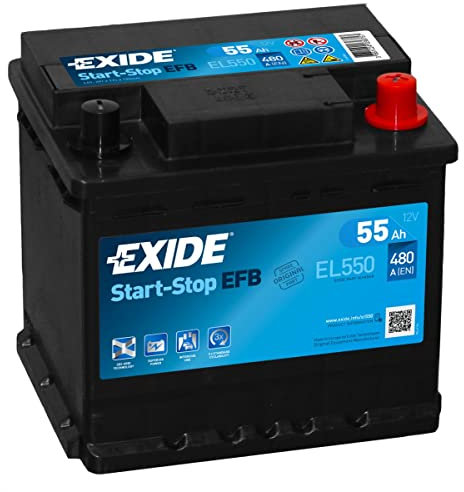 Exide Technologies EFB EL550 Batterie de Voiture 55Ah 480A