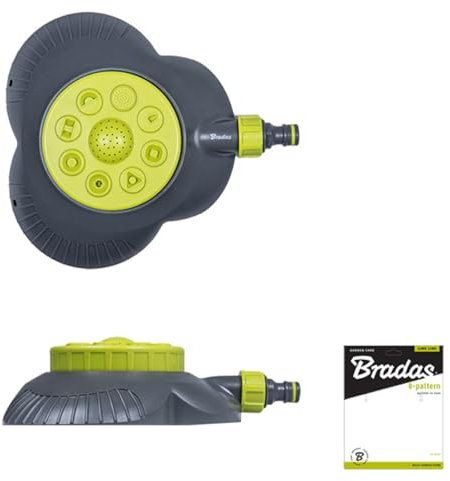 8-Funktionen Rasensprenger LIME EDITION Sprinkler Bewässerung Regner Gartengerät