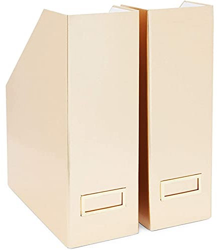 Stockroom Plus Faltbarer Stehsammler, goldenes Schreibtischzubehör (2 Stück)
