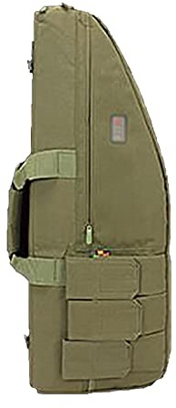 BYOUQ Rifle Case 27/33in Oxford Cloth Tactical Double Long Rifle Pistol Gun Bag 3 External Pockets One-Shoulder Portable Oblique Gun Bag D,33in
