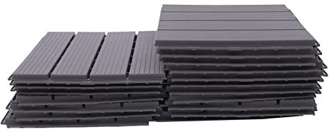 22 Stück Balkon Terassenfliesen Patio Fertiger Interlocking Bodenbelag Deck Fliesen Innen Außen Garten Decking Déco 30x30 cm Terrassen Balkonfliesen DHL