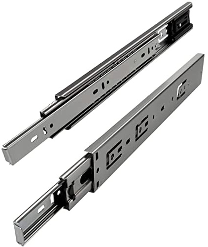 SOTECH 4 Paar Vollauszüge KV2-45-H45-L500-SE mit Selbsteinzug 500 mm | Höhe 45 mm Schubladenschiene belastbar bis 45 Kg