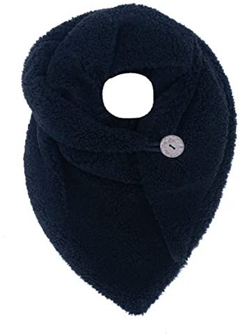 FASHION YOU WANT Damen KuschelSchal, Teddyfell Baumwolle Dreieckstuch Frauen Winterschal Herbstschal Warm Dreieck Schal Halstuch Scarf