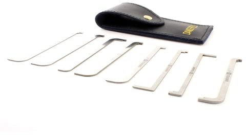 Dangerfield Clé à tension Tok étendue pour kit de crochetage de serrure. Choix de serrure essentiel pour outils de serrurier. Parfait pour les ensembles de crochetage de serrure – Rotation plus facile