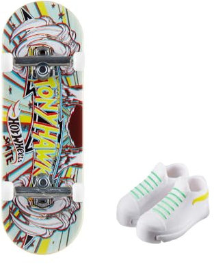 Hot Wheels Mattel Mini Monopatin inkl. Schuhe, Verschiedene Modelle, Mehrfarbig (HNG39)