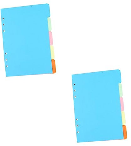 Ciieeo 10stücke Teiliges Bunte Trennblätter Papier Lochung Für Notizbücher Schulordner Und Büroorganisation Praktisch Für Schüler Und Büroangestellte