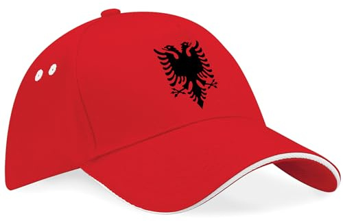 Albania Eagle Unisex Baseballkappe, Fußball-Fans, albanischer Hut für Herren und Damen