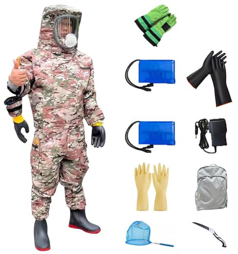 Beekeeping Suit Belüfteter Imkeranzug, stichfester Imkeranzug, Bienen-Outfit in mehreren Größen für den Garten und den Imker