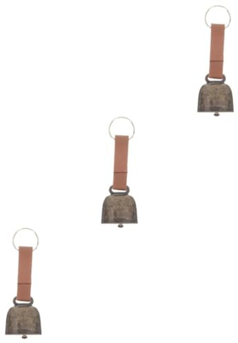 STOBAZA 3stücke Camping Cow Bell Lauter Und Klarer Kompakte Und Leichte Anti-Lost Glocke Für Outdoor-aktivitäten Camping Wandern Haustier-zubehör