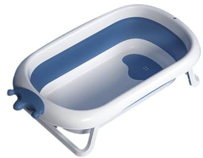 XLDZ Baignoire portable pour animal domestique avec bouchon de vidange, convient pour chiots, petits chiens et chats, utilisation en intérieur/extérieur (bleu)