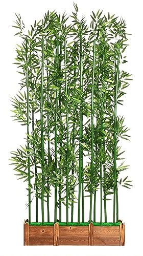 CuNtoHHH Künstlicher Bambusbaum, Grünpflanze, hohe, realistische künstliche Bäume im Topf für die Veranda, für Büro, Lobby und andere Dekorationen, pflegeleicht (Größe: 20 x 1,8 m, Bambus)