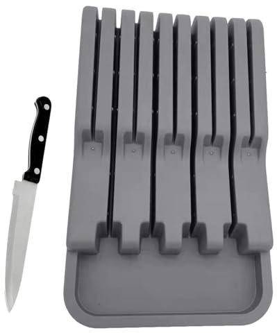 Organizer per cassetto coltello - Inserto per organizer per cassetto taglierina | Portacoltelli, inserto organizer per cassetti, organizer per posate, vassoio organizer per cassetti da cucina