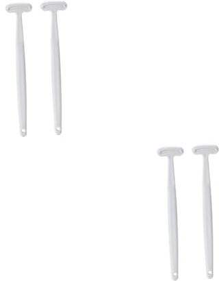 minkissy 2 Set Spazzola Per La Lingua Raschietto Lingua Spazzolino Per La Pulizia Della Lingua Fornitura Di Pulizia Della Lingua Raschietti Per Lingua Per Adulti Bianca Plastica 2 Pezzi * 2